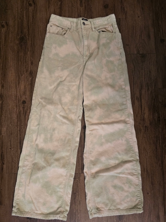 BDG Pants - High-Rise Wide Leg Bleach Style Relaxed Corduroy Pants